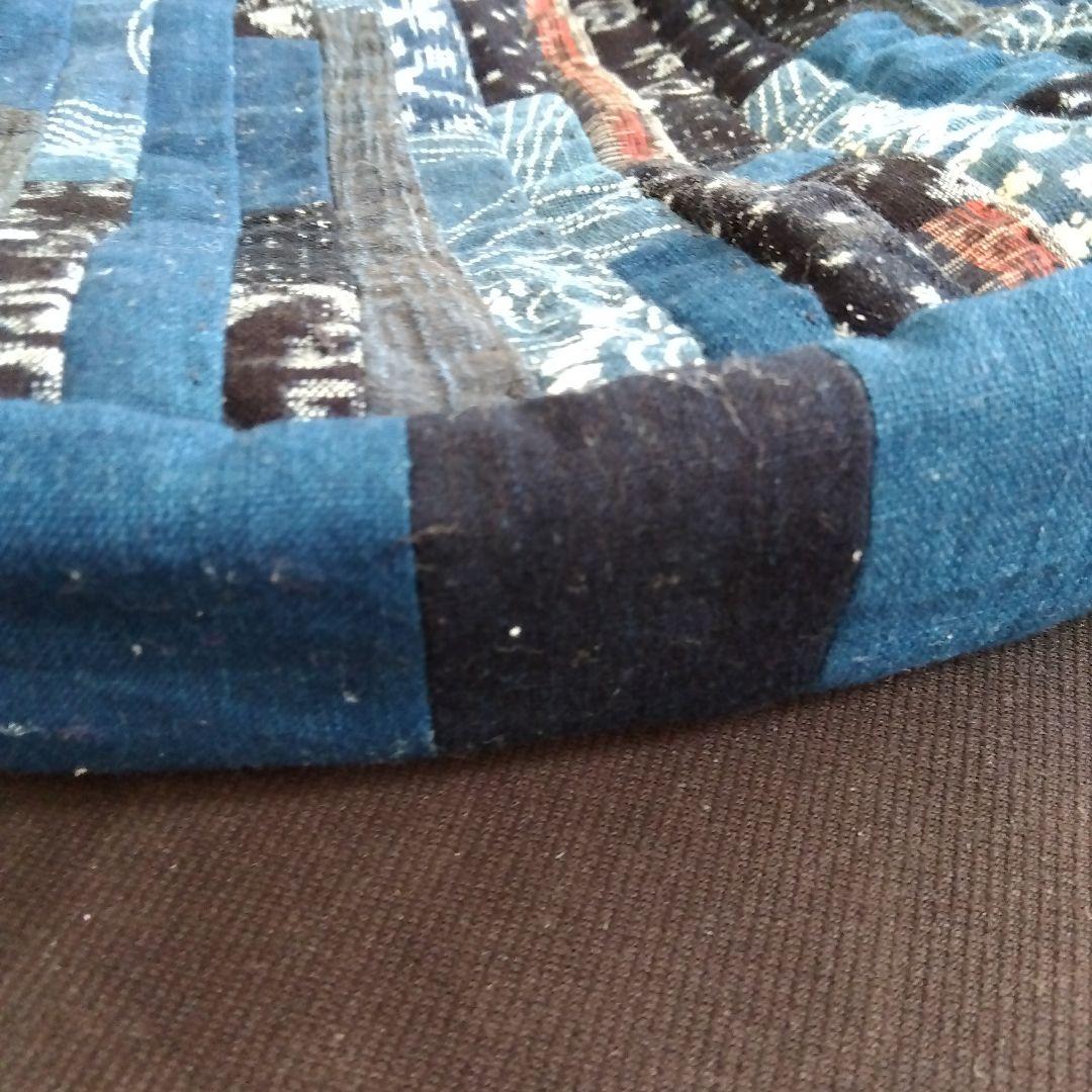 ネイビー系パッチワークショルダーバッグ