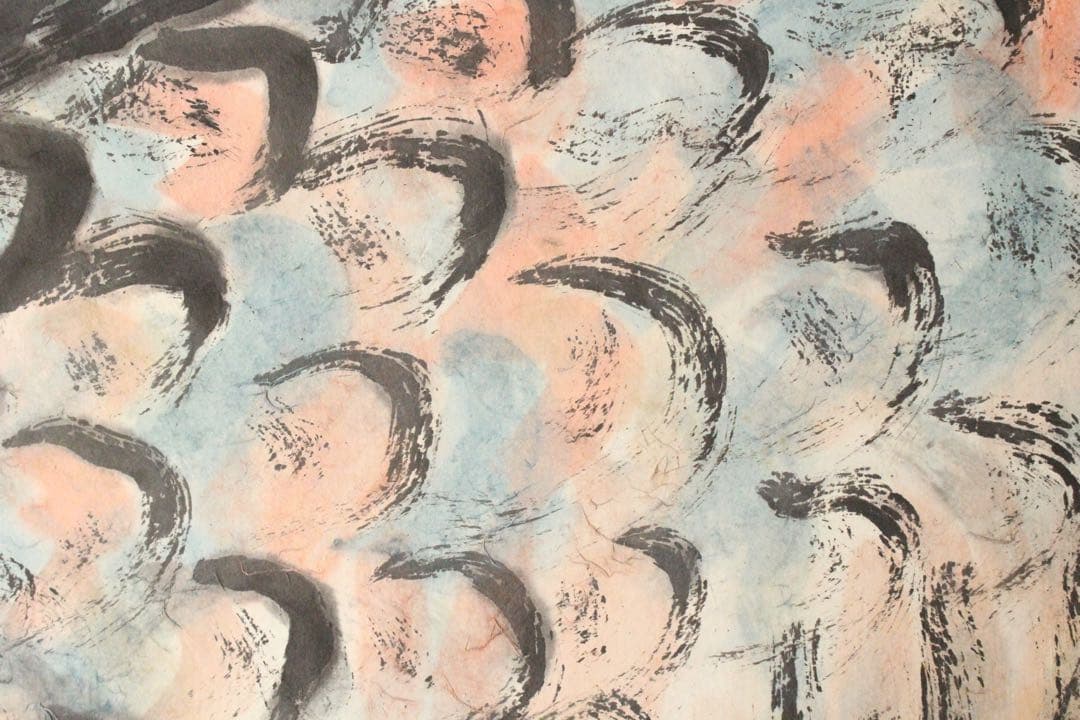 No4513 掛軸　在銘　蕉雨　墨彩鯉図　紙本　日本画　古画　古美術　送料無料