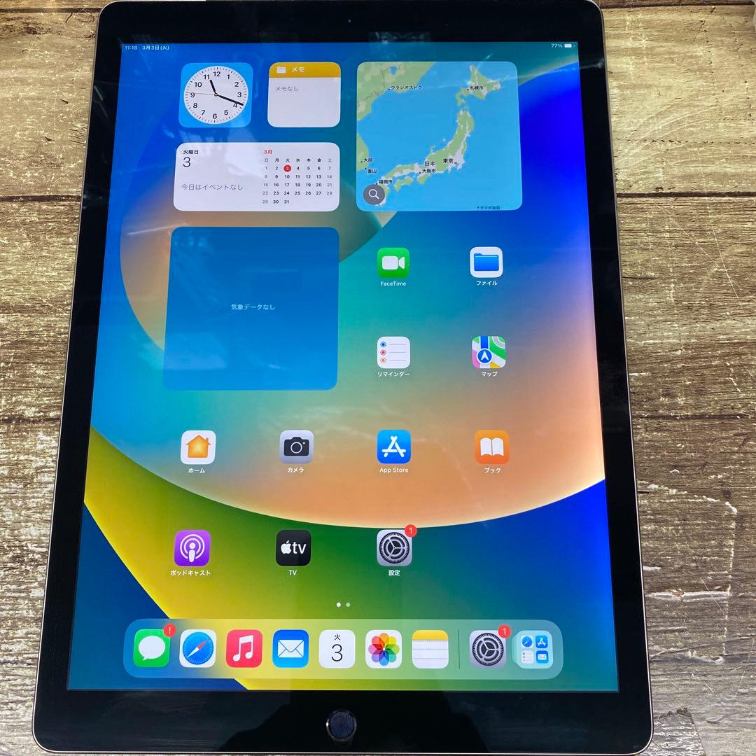 ｋ1226Apple iPad Pro第1世代128GBジャンクバックライト濃淡