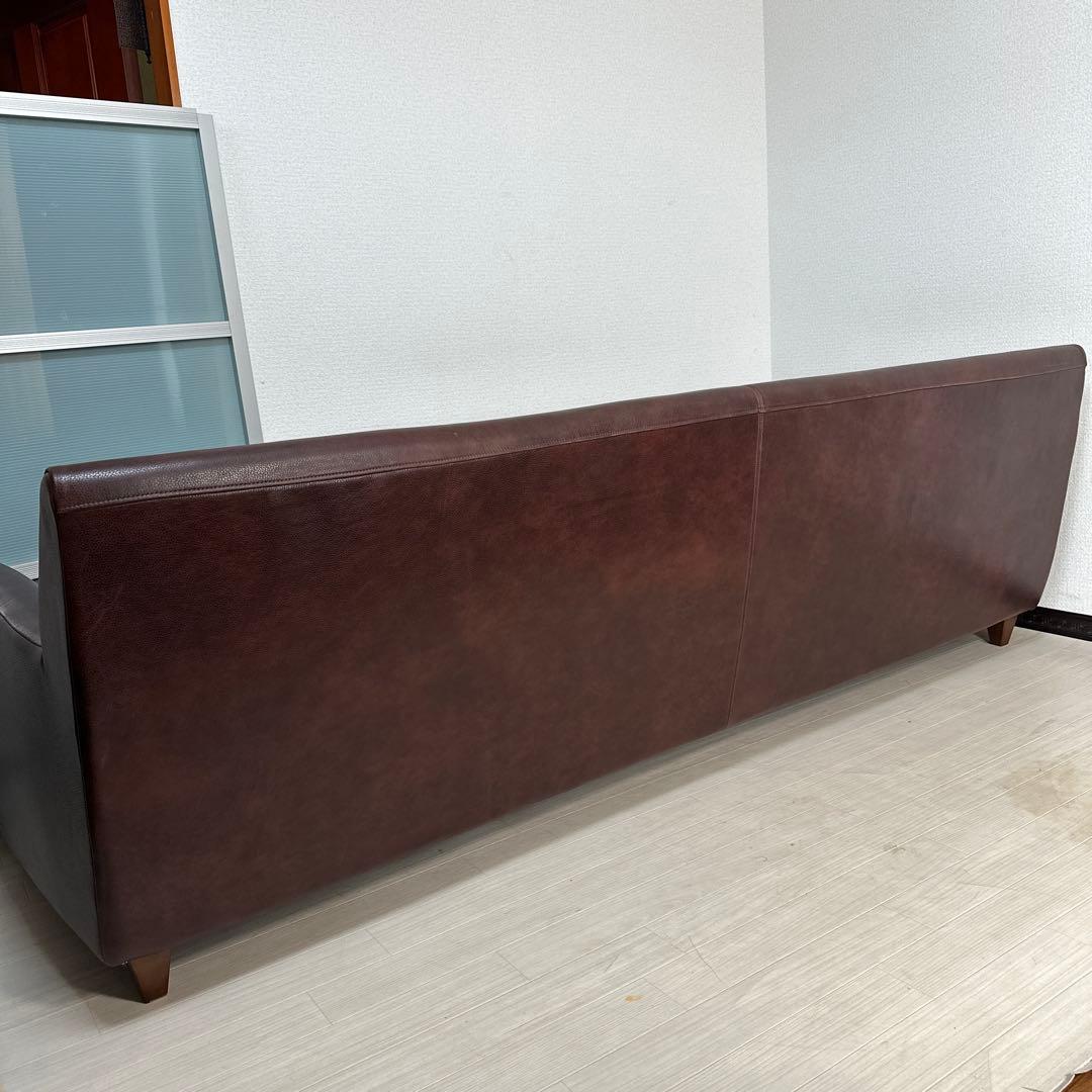 【展示品】Ritzwell Arles/アルル 総本革 角脚 トリプルソファ