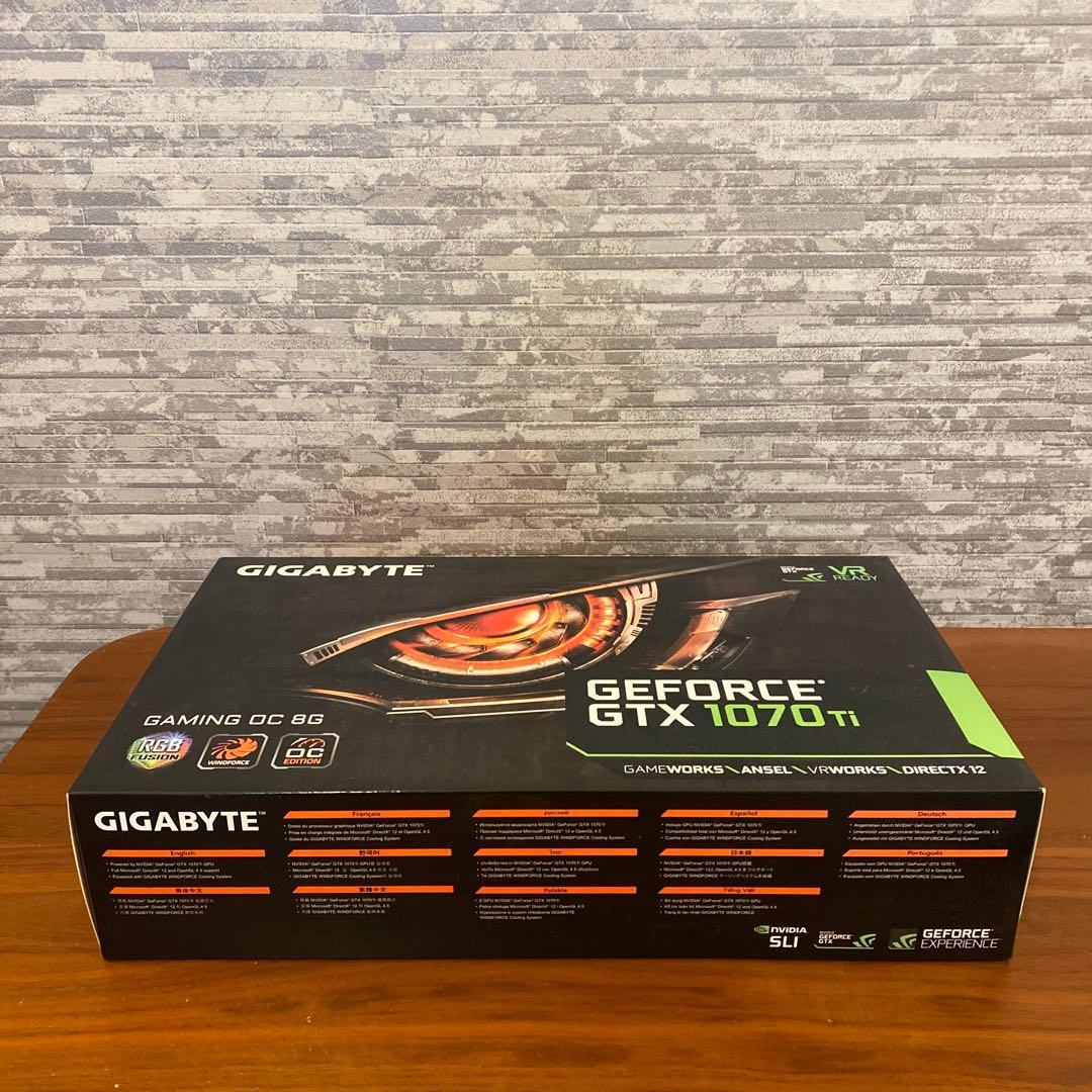 【美品】GPU GIGABYTEGEFORCEGTX1070 Ti 8GB