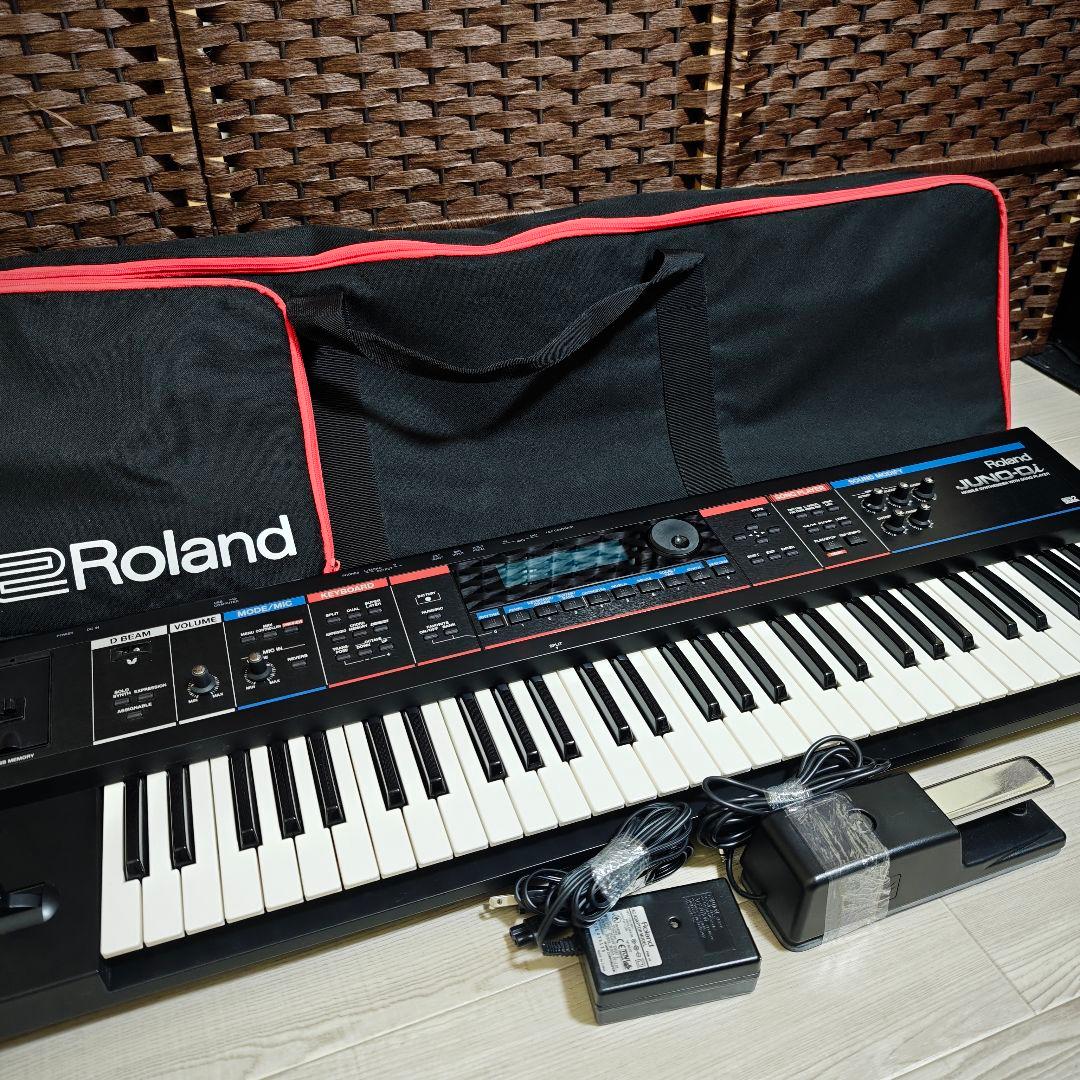 【美品】Roland JUNO-Di シンセサイザー 動作良好 ペダル ケース付