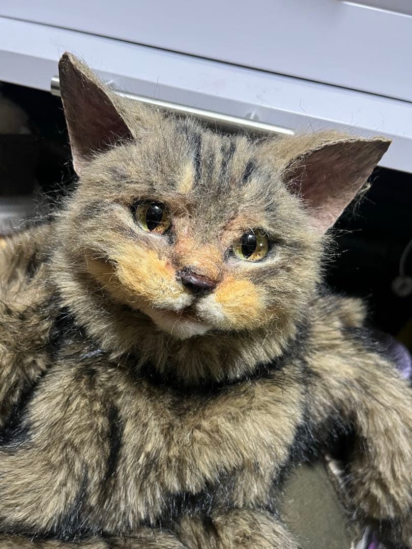 猫 キジトラ ぬいぐるみ マンチカン