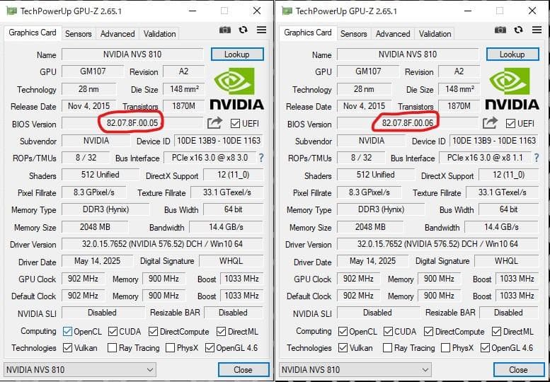 NVIDIA NVS 810 4GB 中古動作品