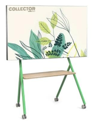 55-78インチTVスタンド キャスター付き 45KG耐荷重 ミントグリーン