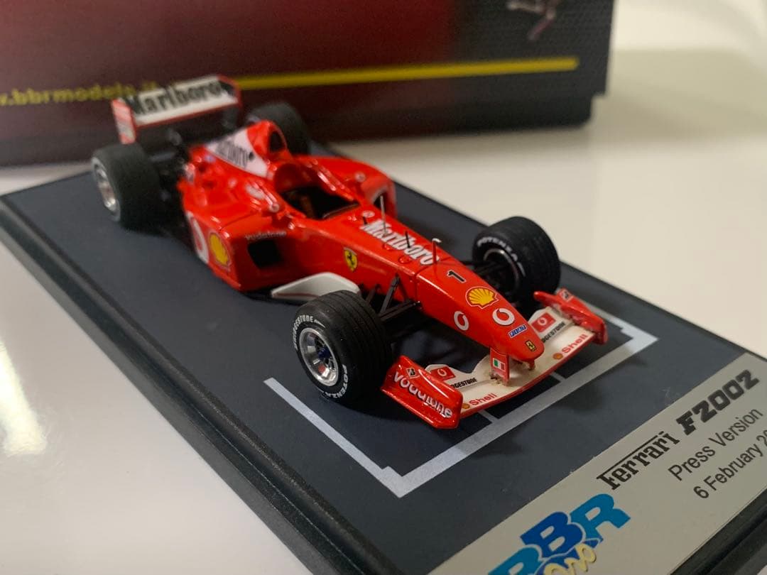 ミニカー 1/43 BBR Ferrari F2002 Press Version #1