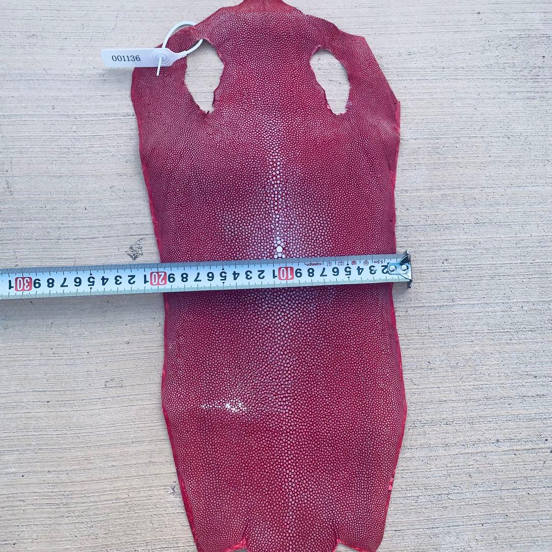 11) S エイ革 鮫革 鮫皮 stingray ガルーシャ スティングレイ