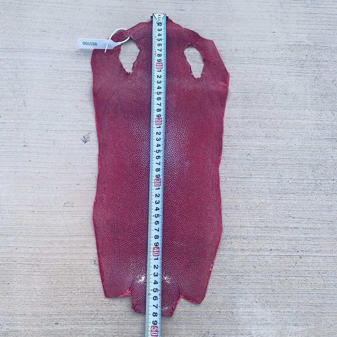 11) S エイ革 鮫革 鮫皮 stingray ガルーシャ スティングレイ