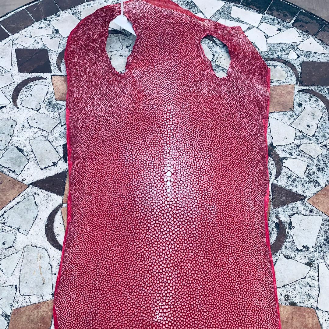 11) S エイ革 鮫革 鮫皮 stingray ガルーシャ スティングレイ