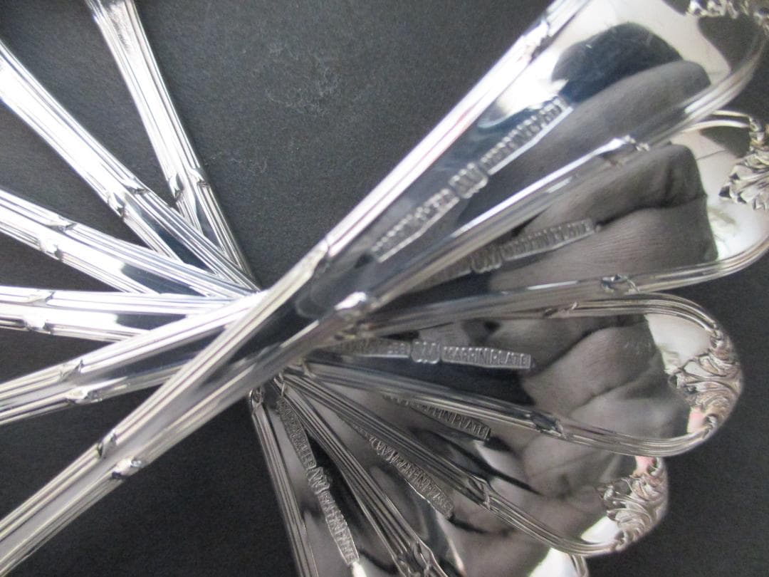 極美品☆英国王室御用達☆マッピン＆ウェッブ　シルバープレート　ケーキフォーク６本