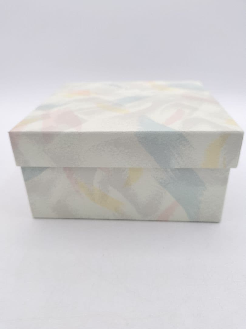 b238 【新品・未使用】ガラス平茶碗 水面（耐熱）小手鞠窯 紙箱 茶道具