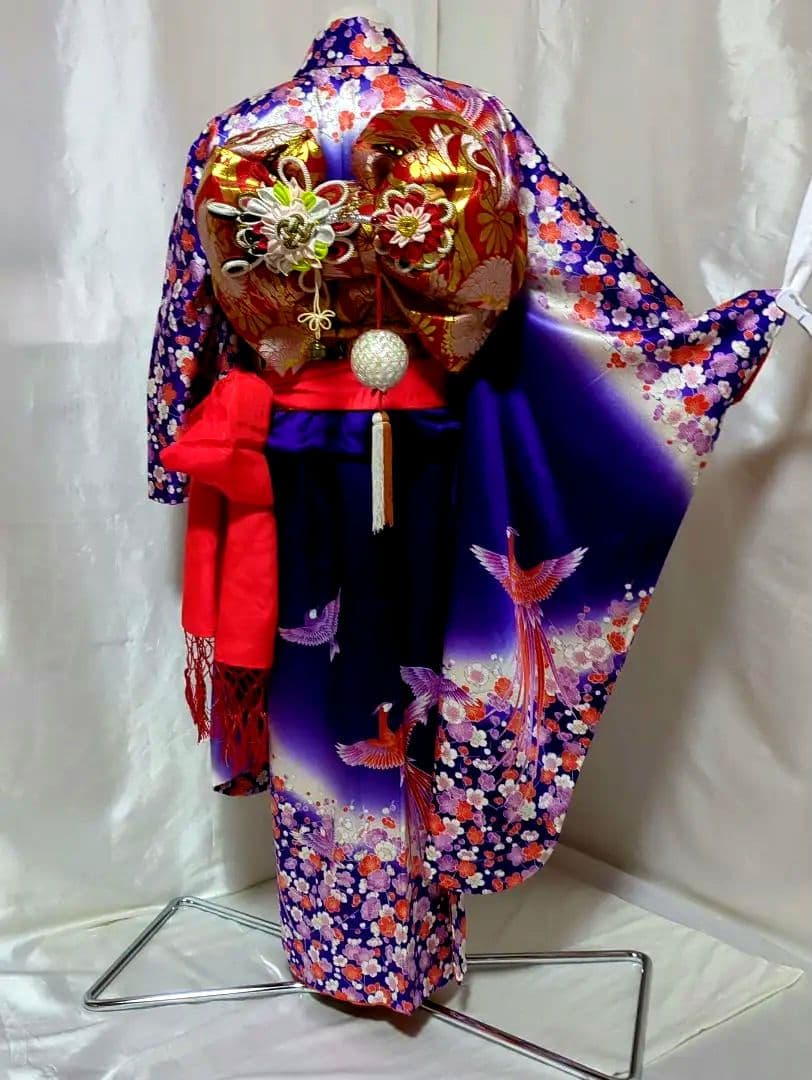 七五三７歳　女の子 四つ身着物セット 昭和レトロ