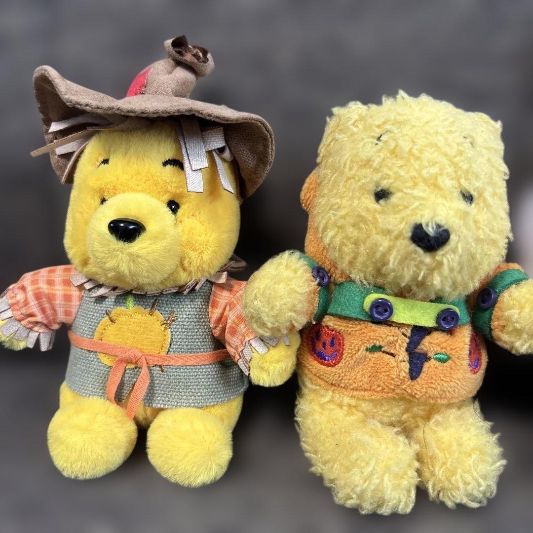 プーさん ぬいぐるみバッチ　ハロウィン　イースター　干支ぬいぐるみバッチ
