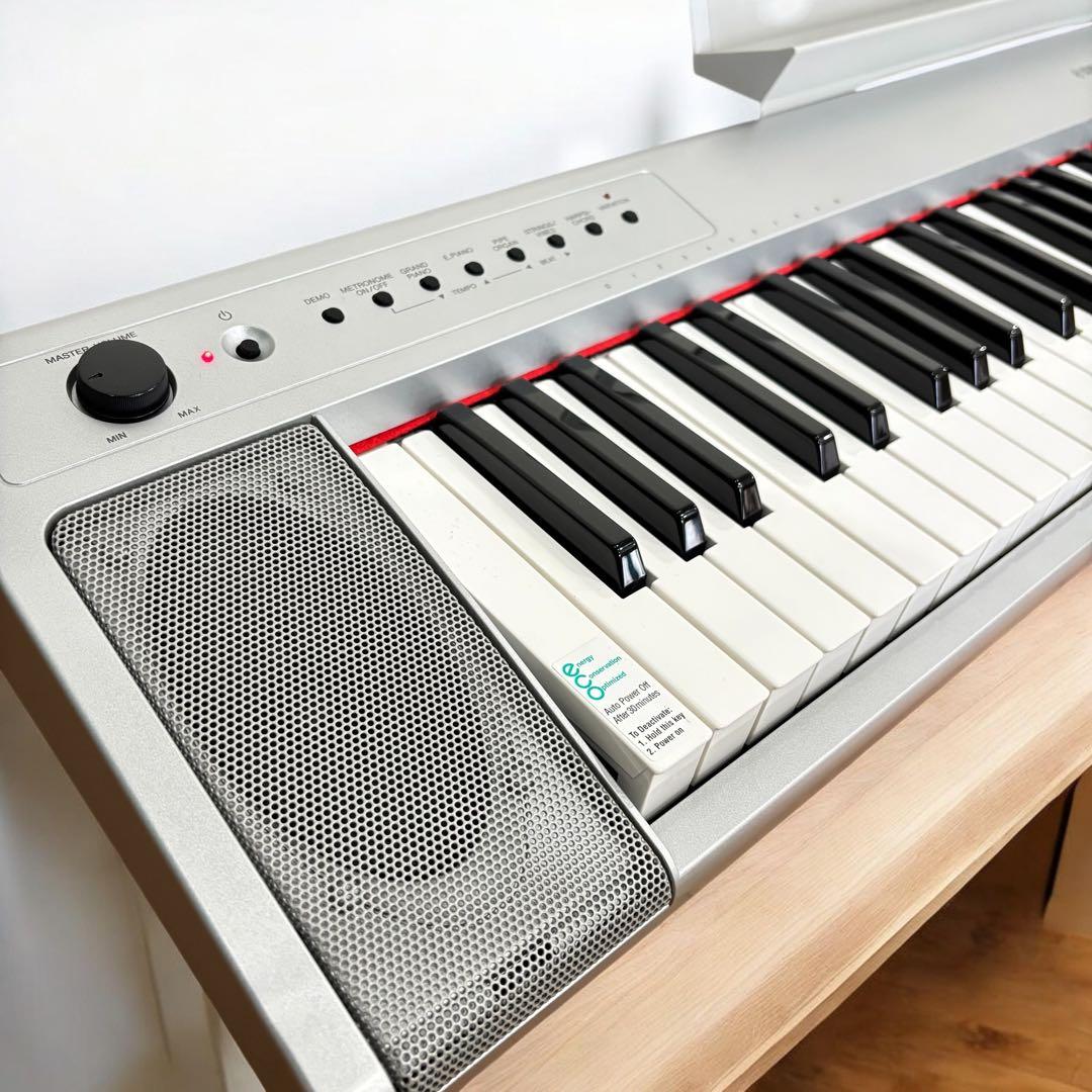 【未使用級】ヤマハ NP-31S 76鍵 シルバー 純正ケース付 シルバー 美品