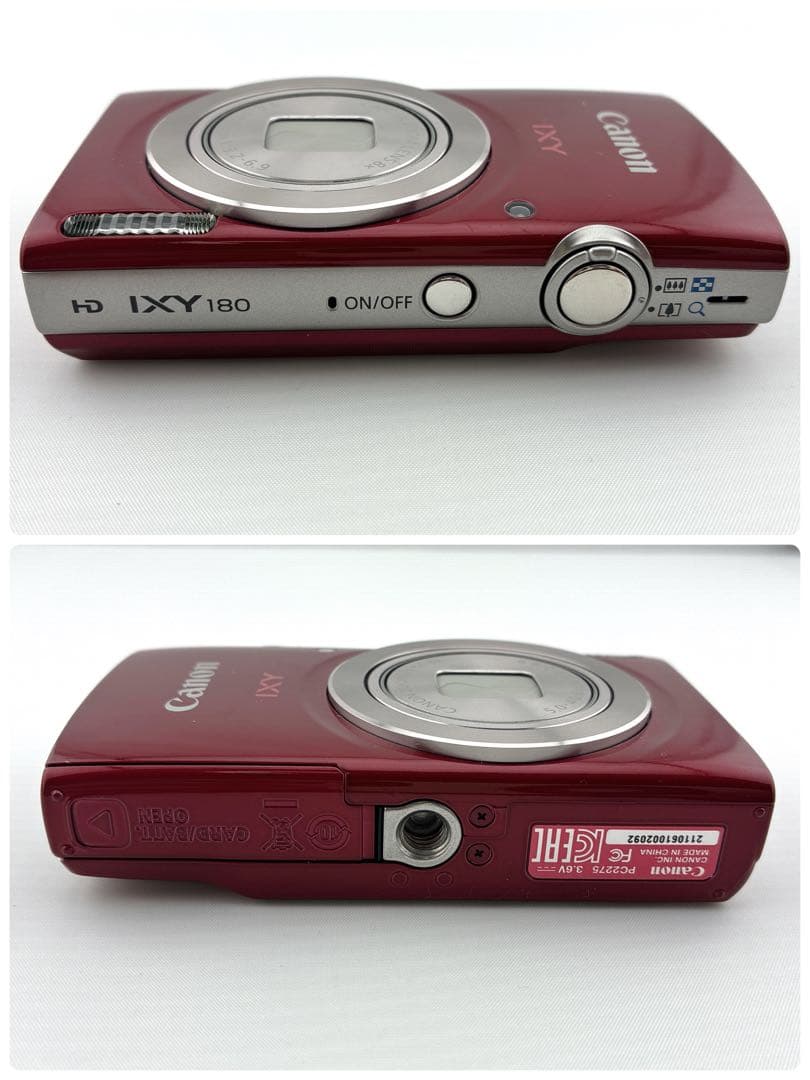 極美品　Canon IXY イクシー　180 コンパクトデジタルカメラ　レッド
