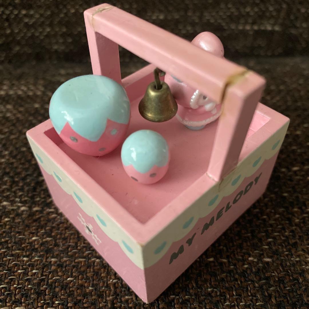 レア サンリオレトロ MY MELODY マイメロディ 手回し オルゴール