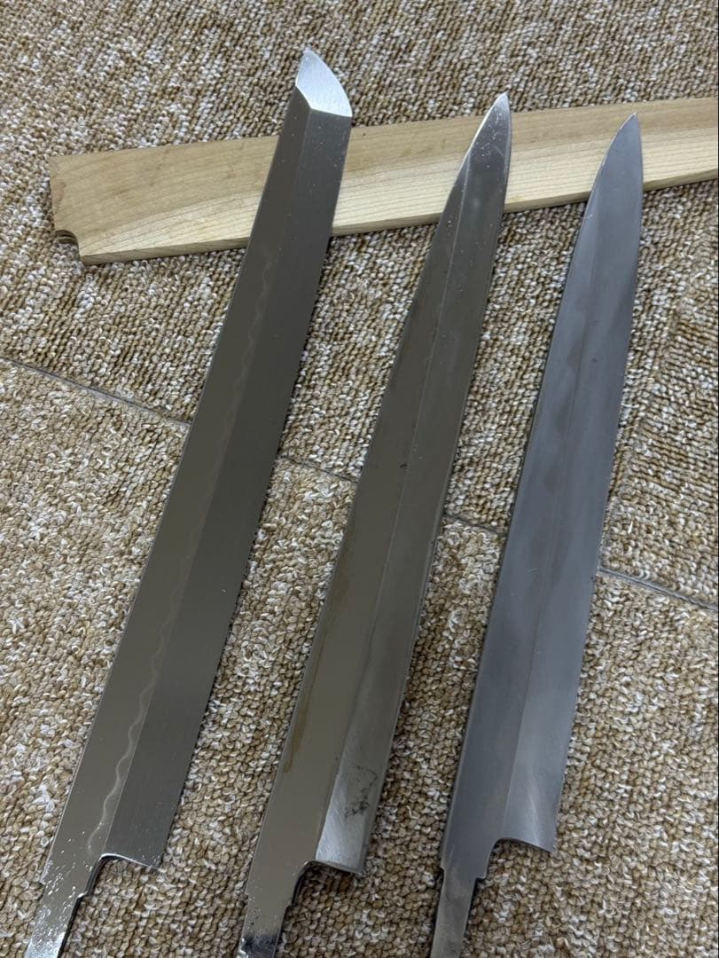 和包丁　白木作本焼　北辰作水本焼　中川作水本焼