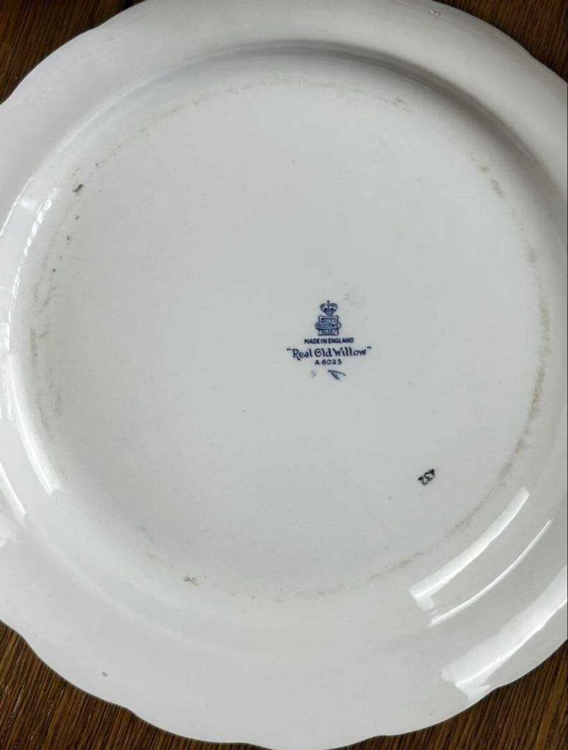 1950‘s Booths ブース社　リアルオールドウィロー　大皿　35cm