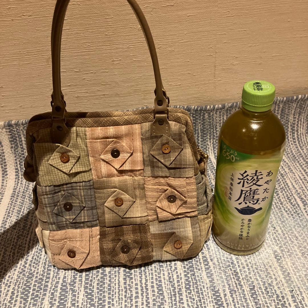 ハンドメイド　パッチワーク　キルト　バック