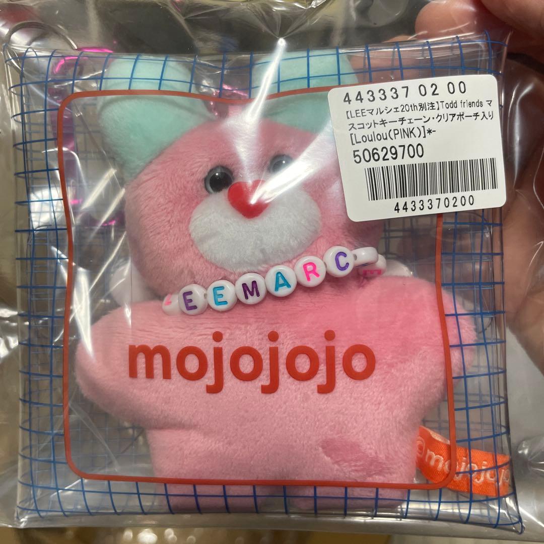 LEEマルシェ別注　mojojojoマスコットキーチェーンPINK&YELLOW