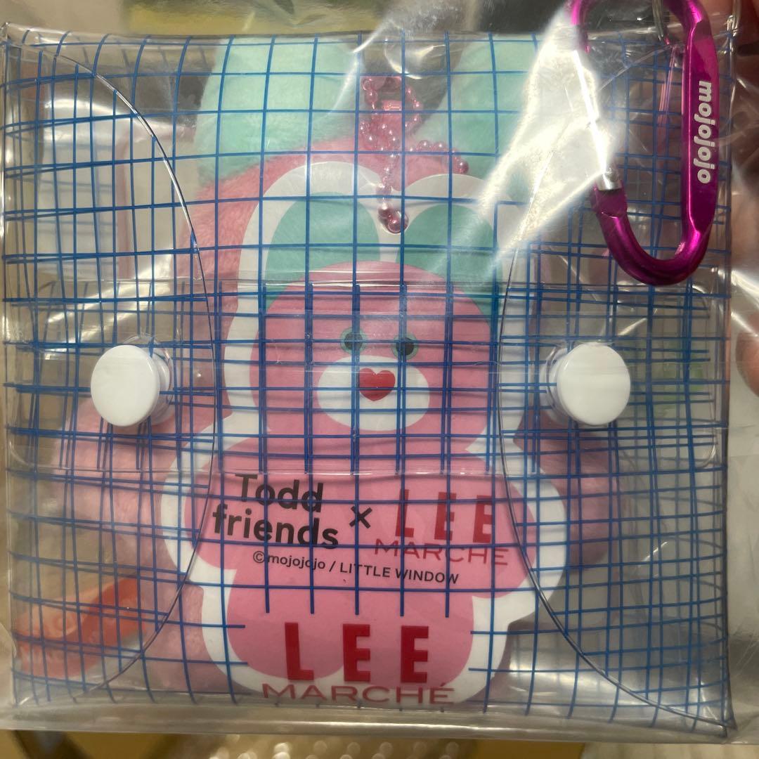 LEEマルシェ別注　mojojojoマスコットキーチェーンPINK&YELLOW