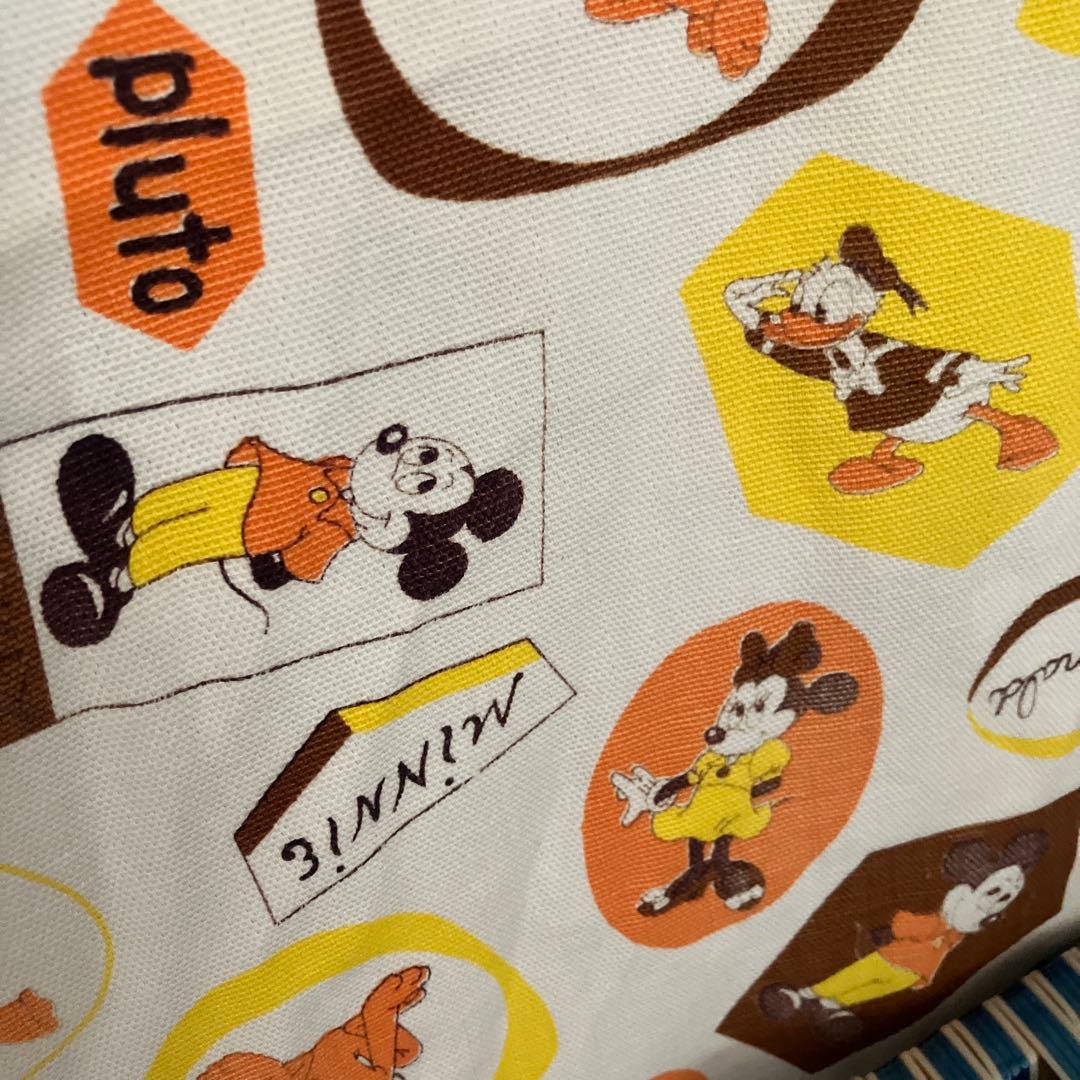 ディズニービンテージカーテン(1950年) レア　ミッキーと仲間達　155×77