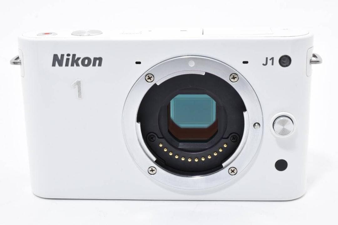 美品 ニコン　Nikon 1 J1 ダブルズームキット ホワイト ＃A398