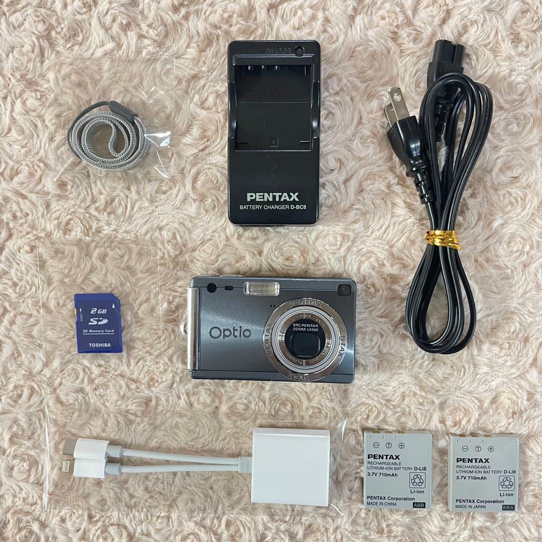 訳有特価✨PENTAX Optio s4i✨動作確認済 スマホ転送OK 可愛い♪