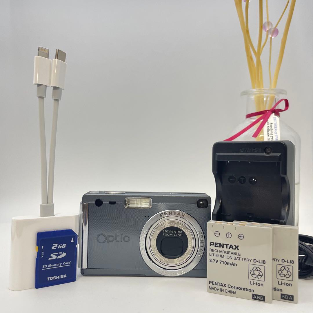 訳有特価✨PENTAX Optio s4i✨動作確認済 スマホ転送OK 可愛い♪
