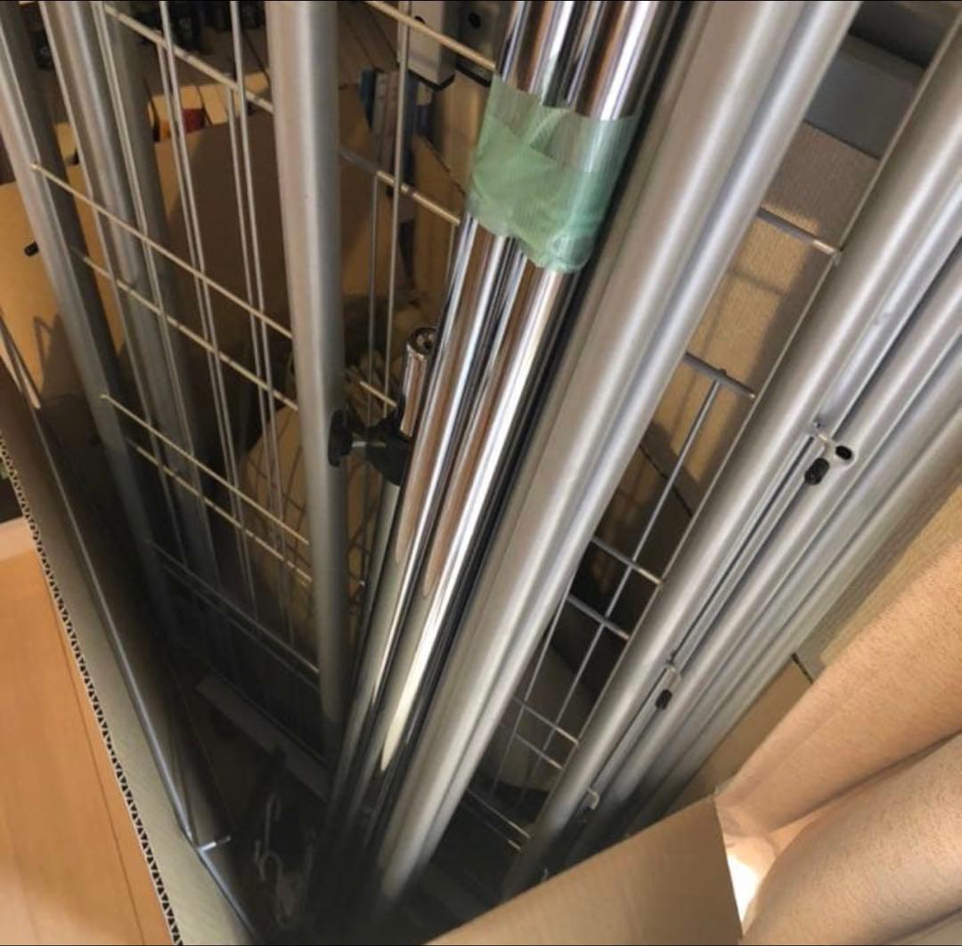 【美品定価2万円】山善ハンガーラックワードローブクローゼット埃カバー付き洋服収納