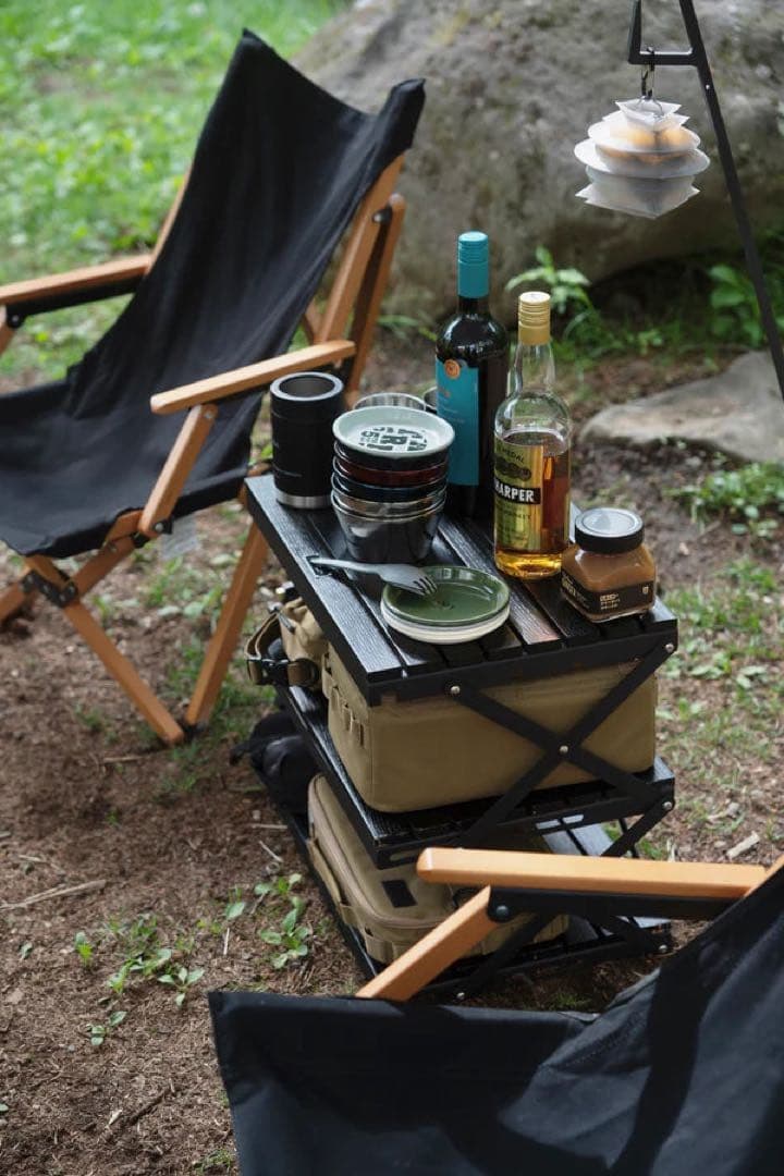 ANOBA BLACK EDITION ウッドラック3段