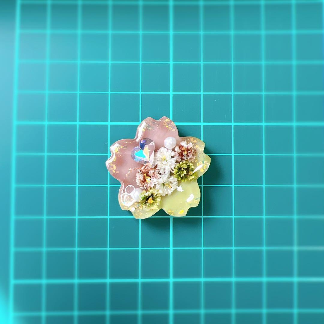 レジン ヘアゴム ドライフラワー No.943