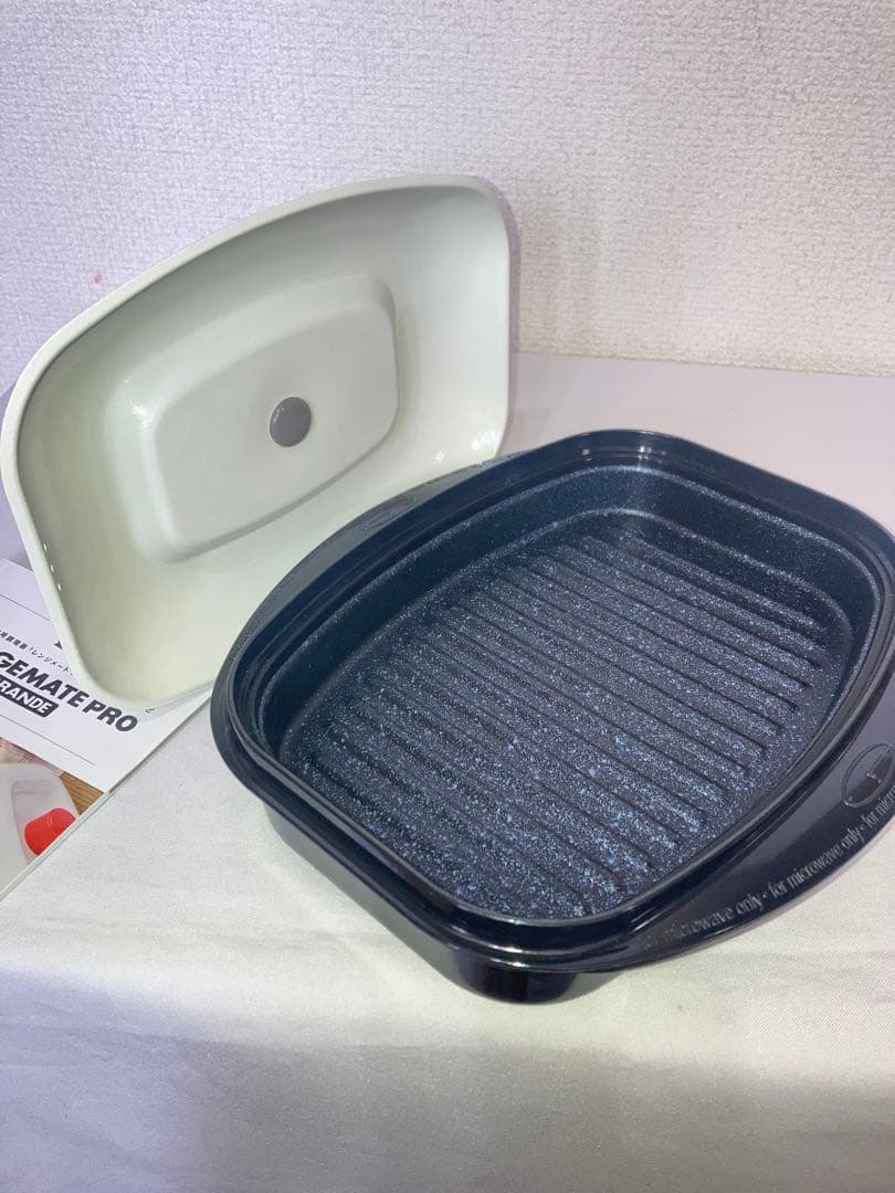 未使用　電子レンジ専用調理器　レンジメートプログランデ　ブラック