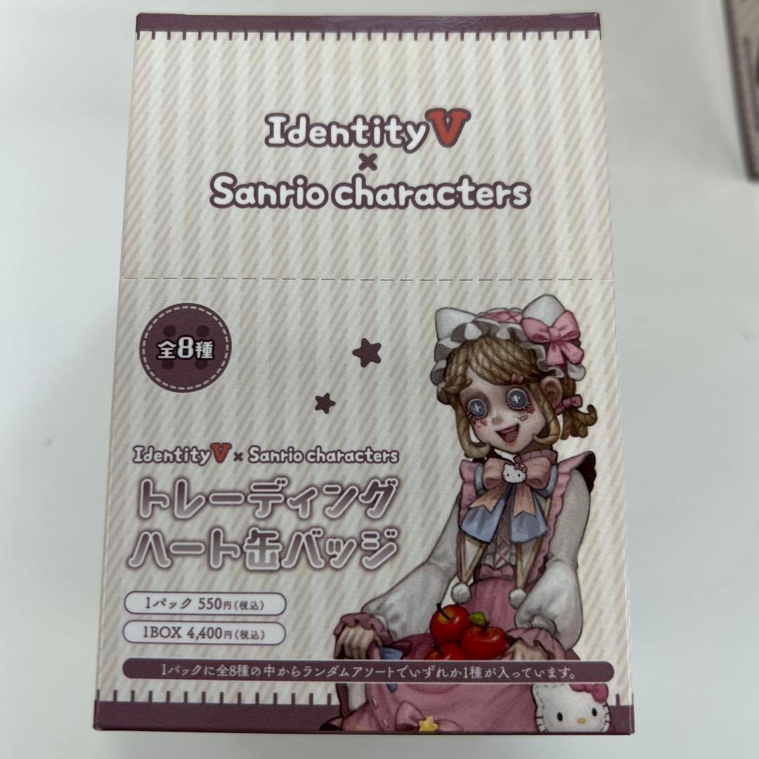 【新品未開封】第五人格×サンリオ ポラショット3箱、缶バッジ8箱