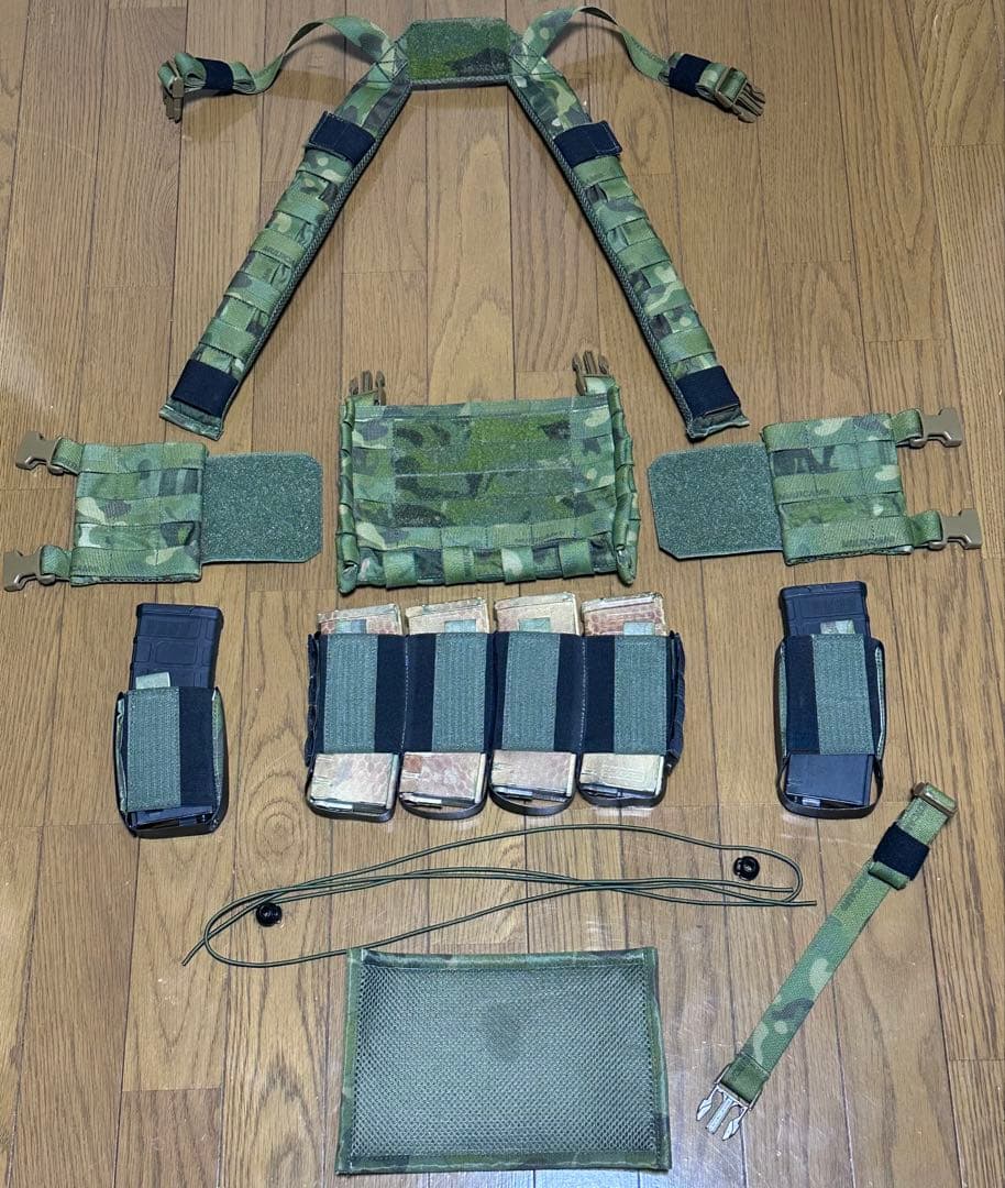 チェストリグ　マルチカムトロピック　その他ポーチ多数セット　陸上自衛隊　偵察