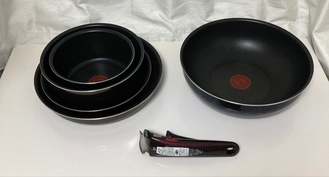 【ガス専用】T-fal 鍋5点セット 取って付き