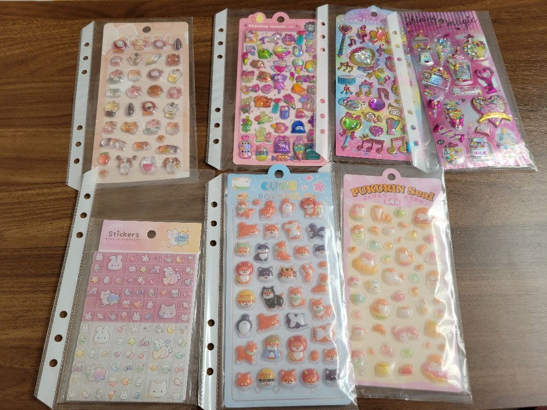 シール帳完成品 キャラクターシールセット