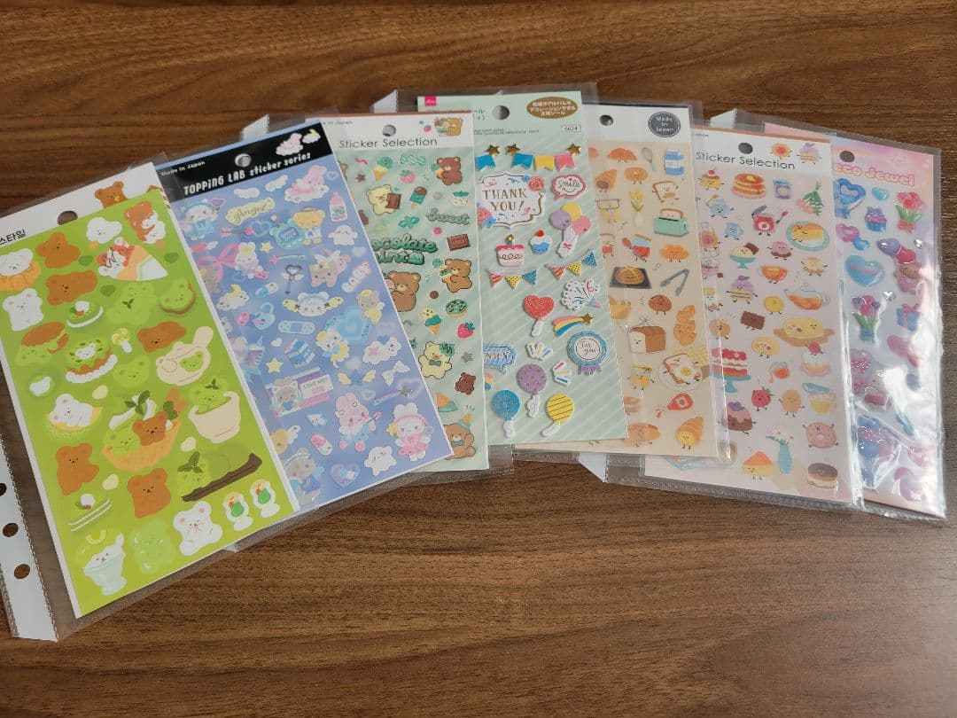 シール帳完成品 キャラクターシールセット