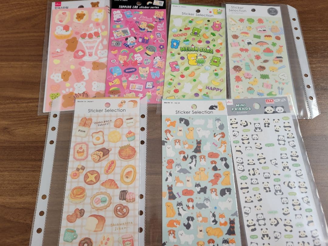 シール帳完成品 キャラクターシールセット