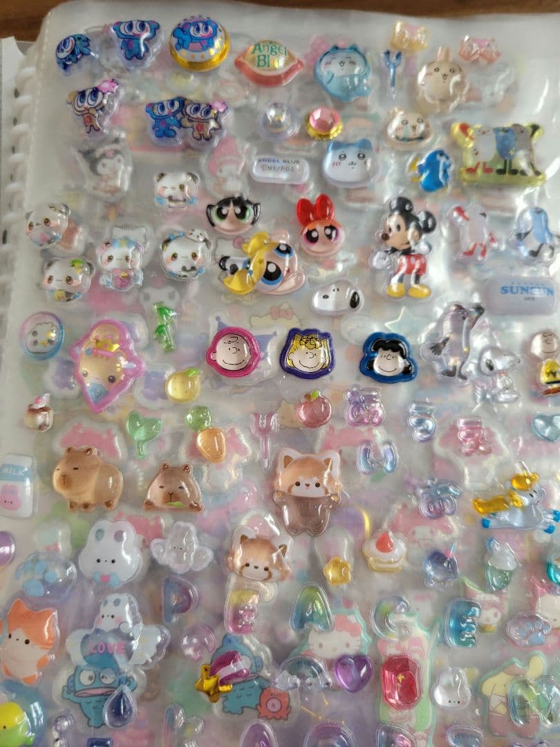 シール帳完成品 キャラクターシールセット