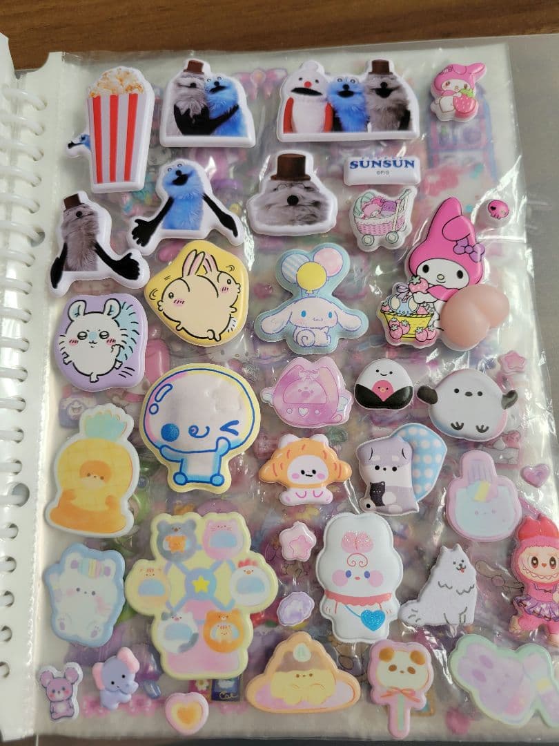 シール帳完成品 キャラクターシールセット