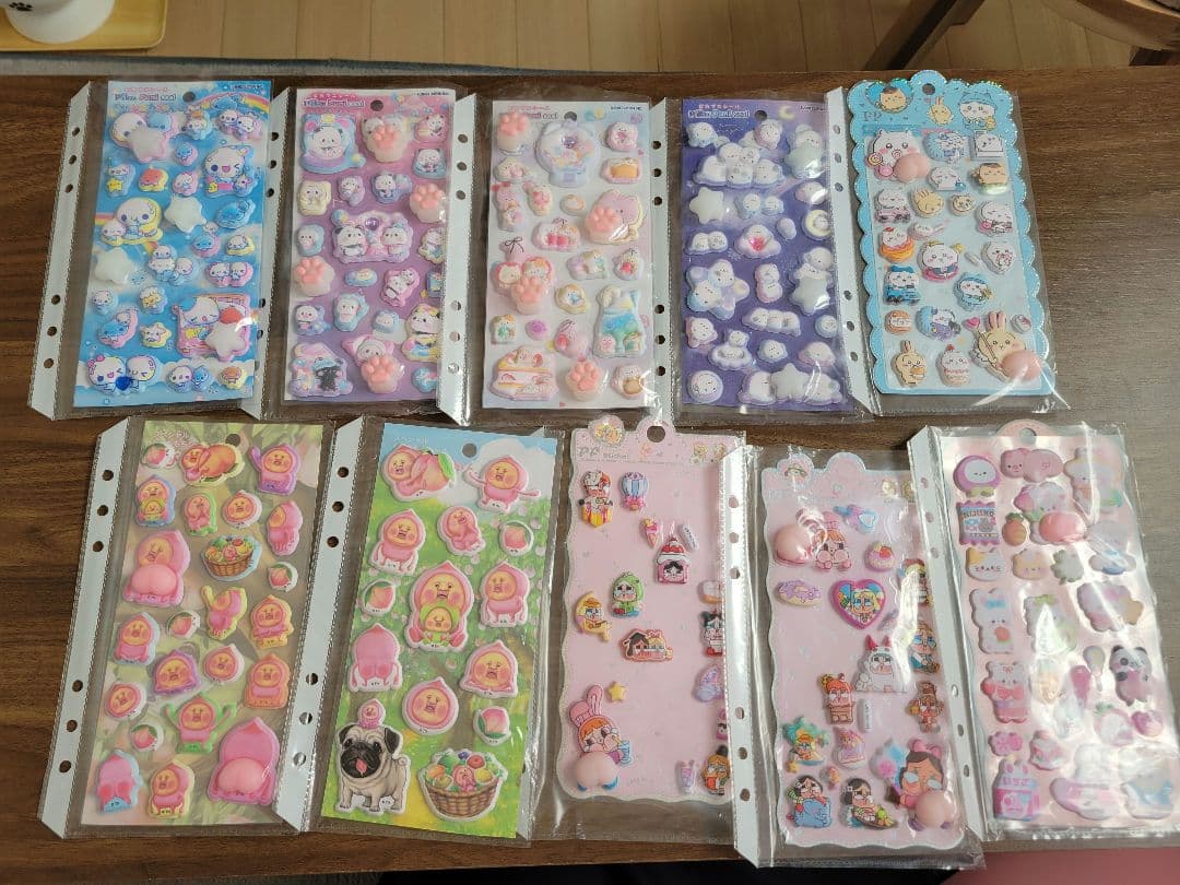 シール帳完成品 キャラクターシールセット