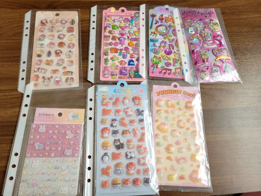 シール帳完成品 キャラクターシールセット