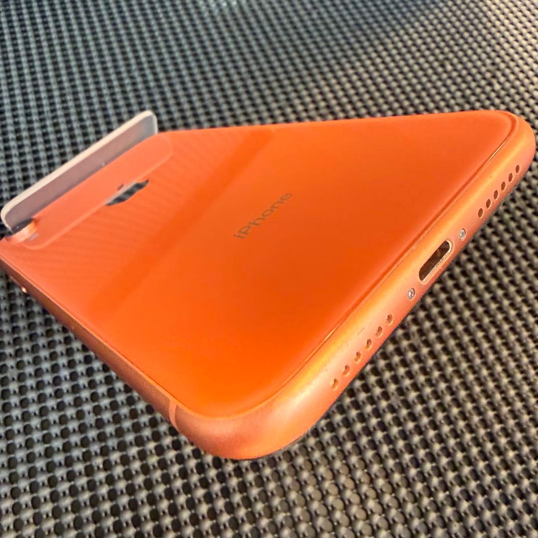 iPhone XR 64GB コーラル 付属品未使用完備 バッテリー100%