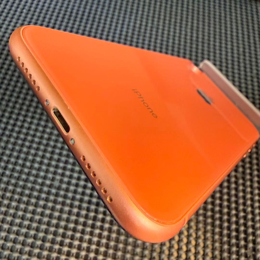 iPhone XR 64GB コーラル 付属品未使用完備 バッテリー100%