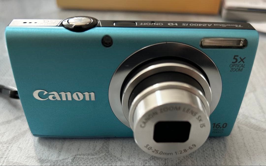 Canon PowerShot A2400 IS 水色【ケース付き】