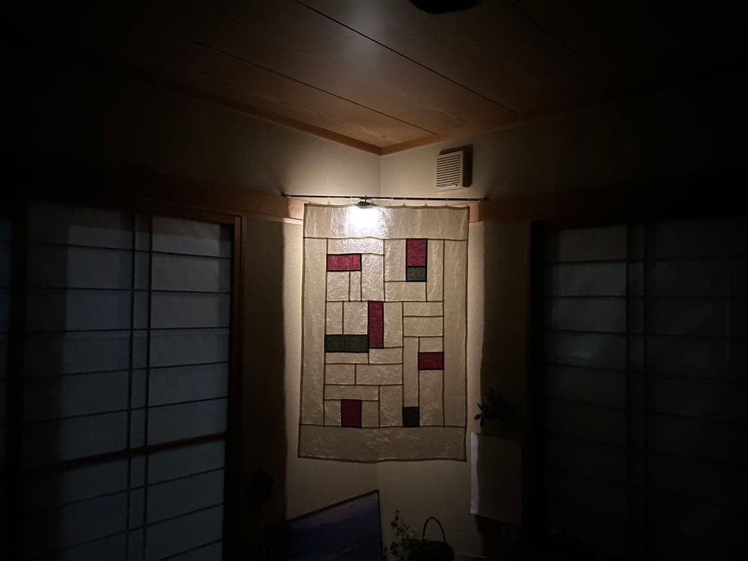 「野ばら」麻ポジャギ