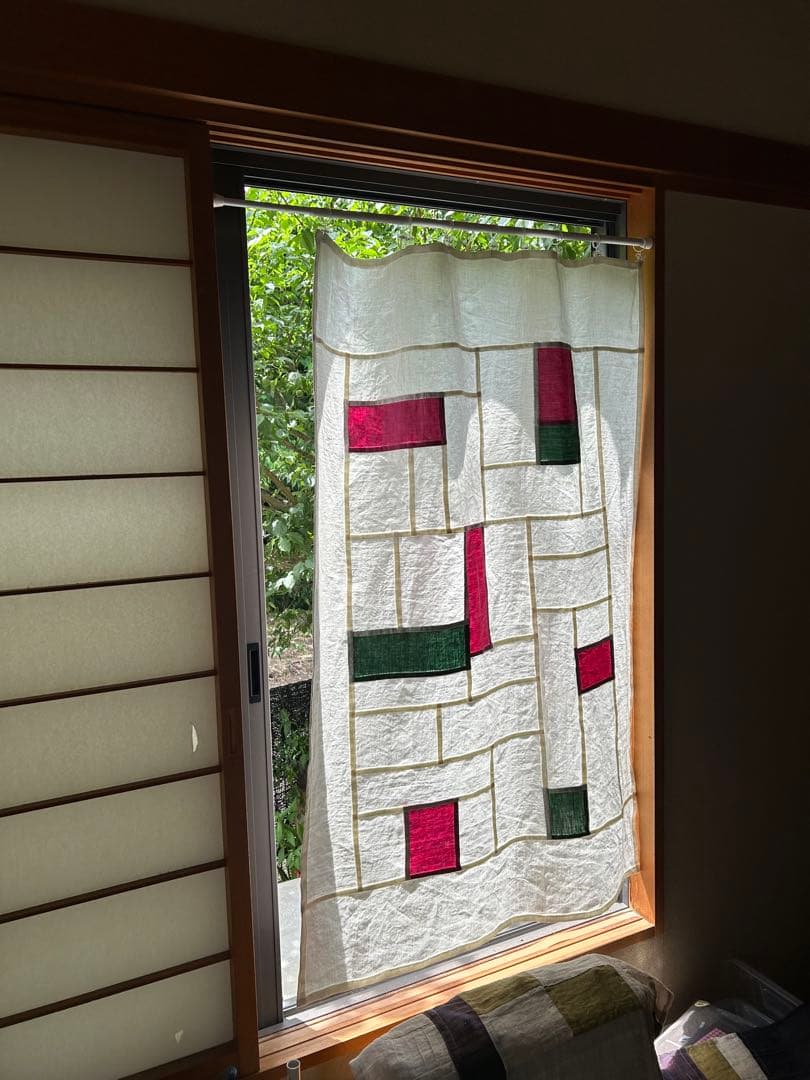 「野ばら」麻ポジャギ