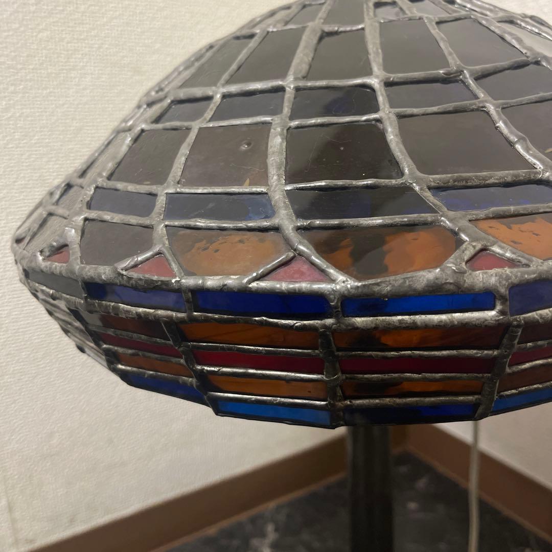 アンティーク　ステンドグラスランプ ハンドメイド