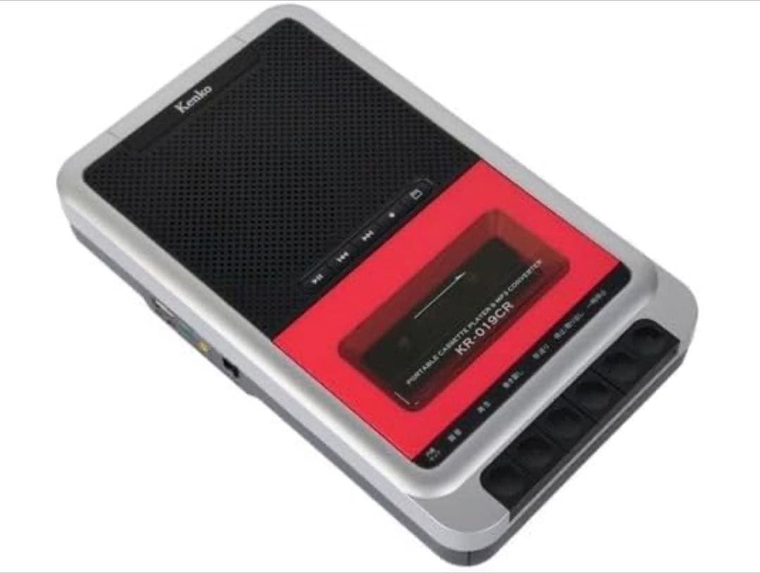 ケンコー ポータブルカセットテープ変換プレーヤー KR-019CR
